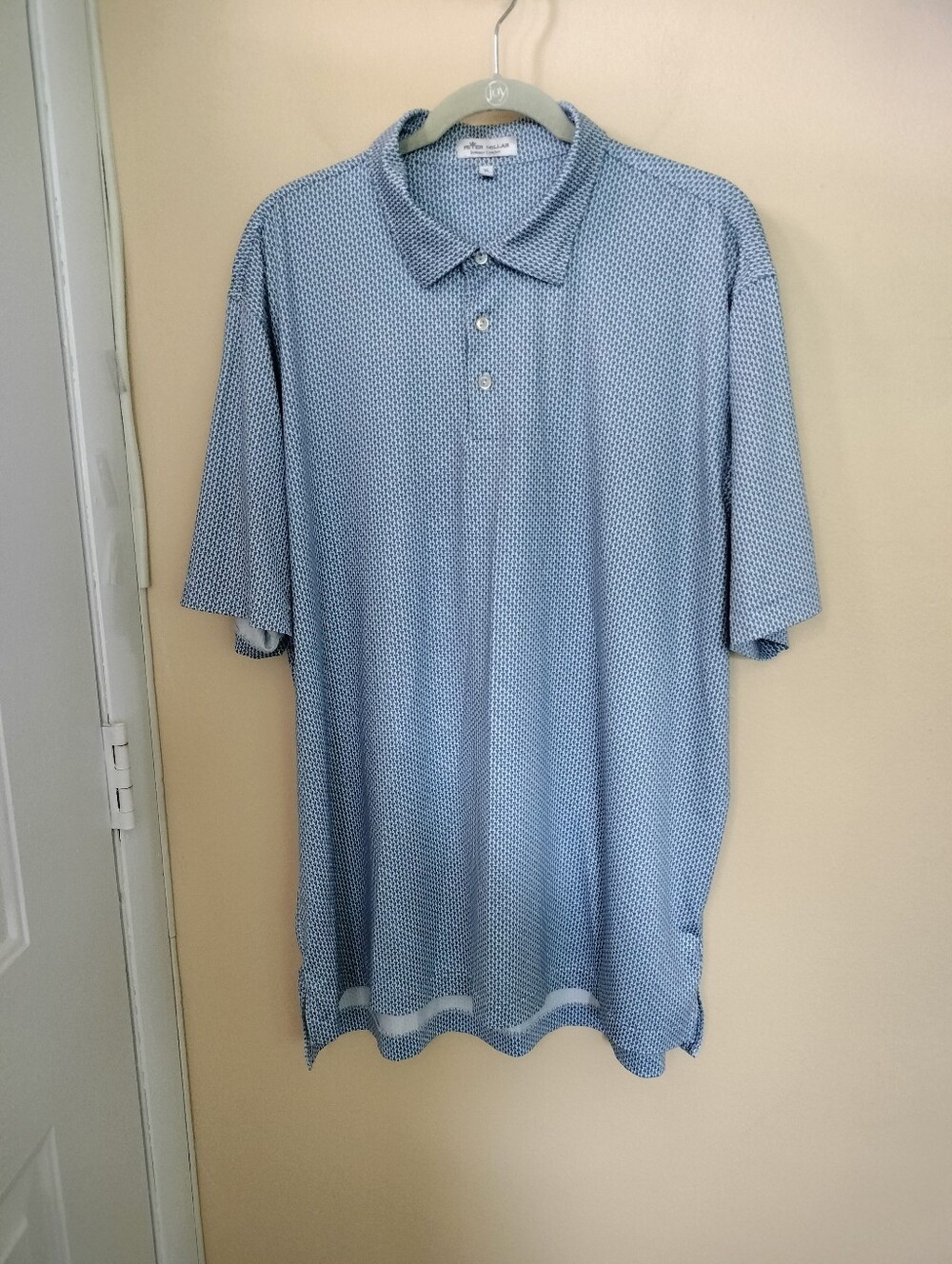Peter Millar Summer Comfort Golf Polo Shirt Blue XL Performance Stretch